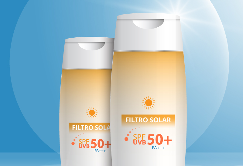 Filtro Solar Clareador para o Verão