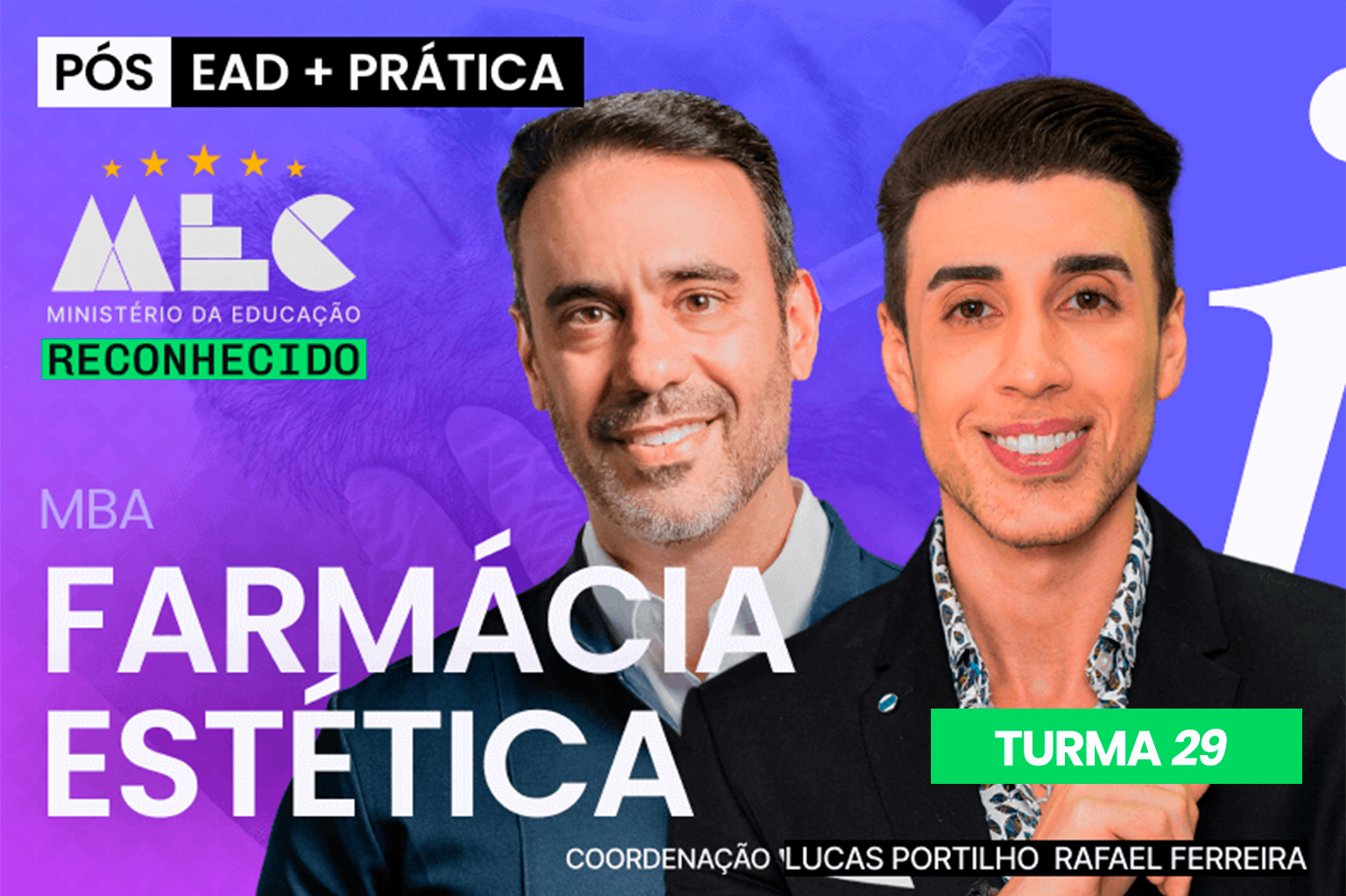 MBA Farmácia Estética - PÓS SEMIPRESENCIAL | ONLINE - T29
