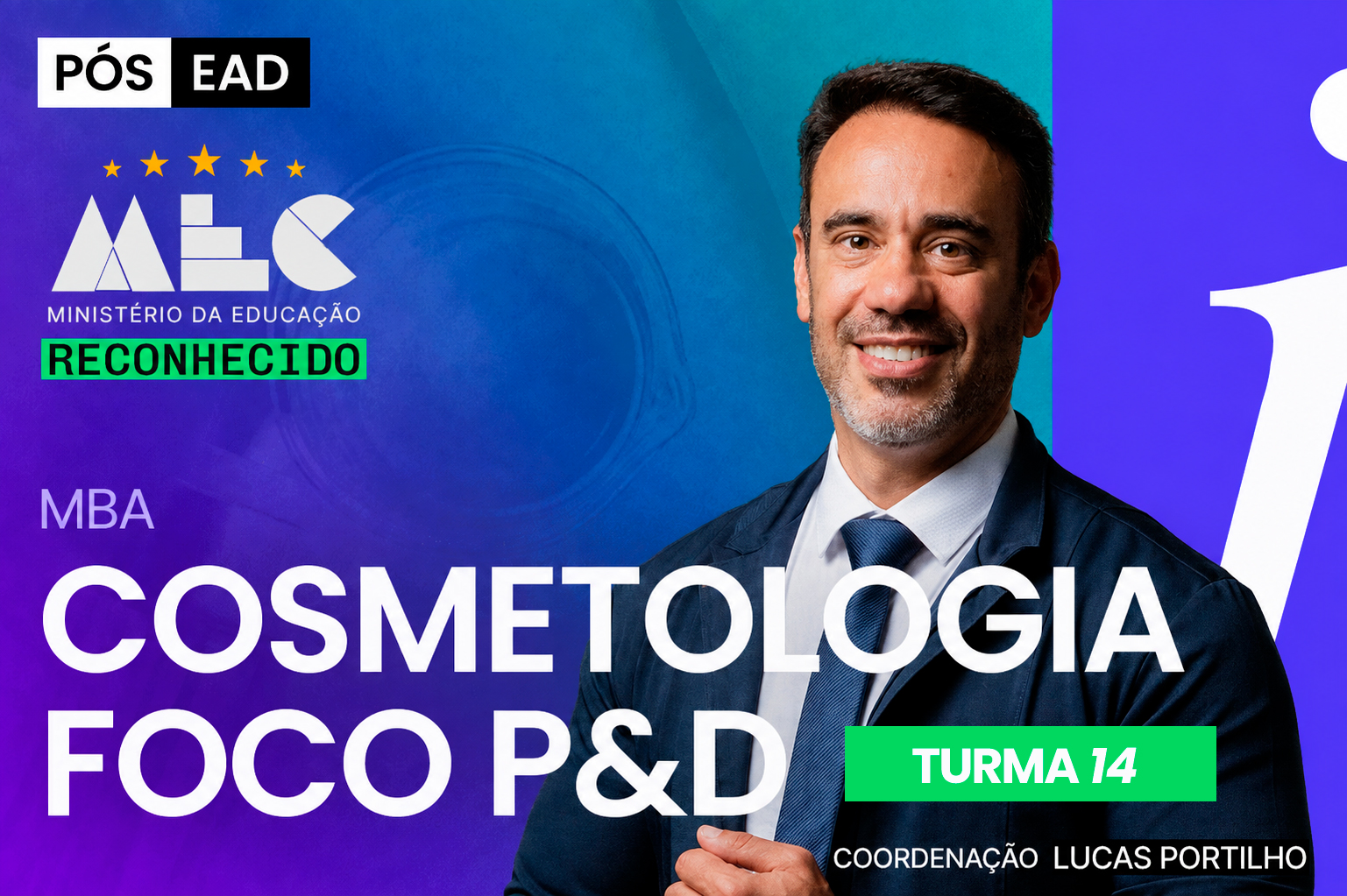MBA Cosmetologia com Foco em P&D - PÓS EAD | ONLINE - T14