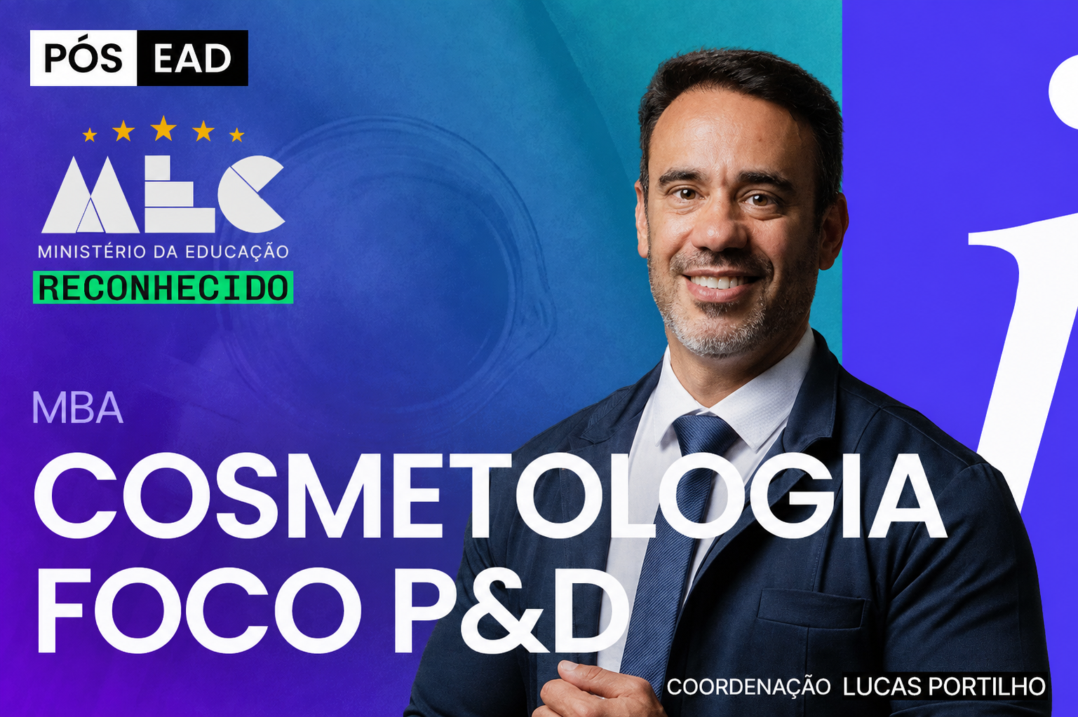 MBA Cosmetologia com Foco em P&D - PÓS EAD | ONLINE - Turma 14